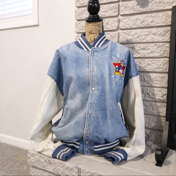 Disney Other - Vintage Disney Donald Duck denim varsity jacket